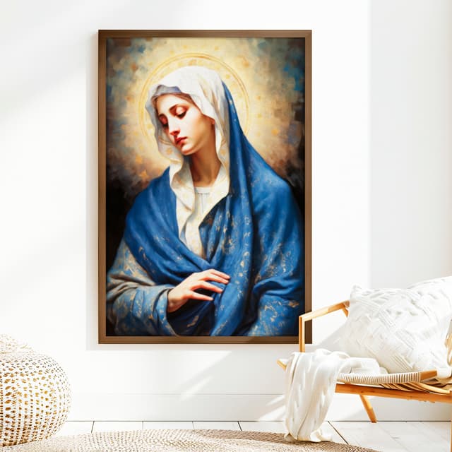 Quadro Decorativo Religiosos Nossa Senhora das Graças Maria Pintura