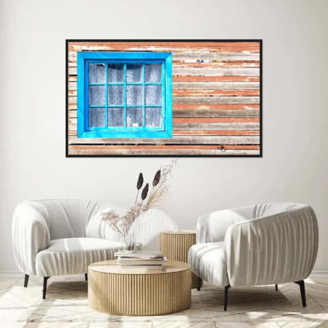 Quadro Decorativo Janela Antiga