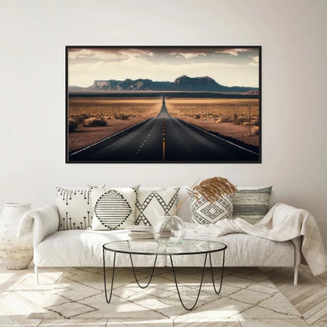 Quadro Decorativo Estrada Com Montanhas
