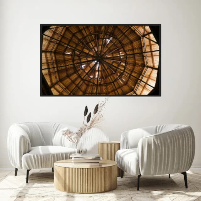 Quadro Decorativo Estrutura De Madeira