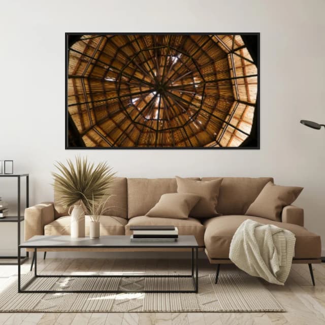 Quadro Decorativo Estrutura De Madeira