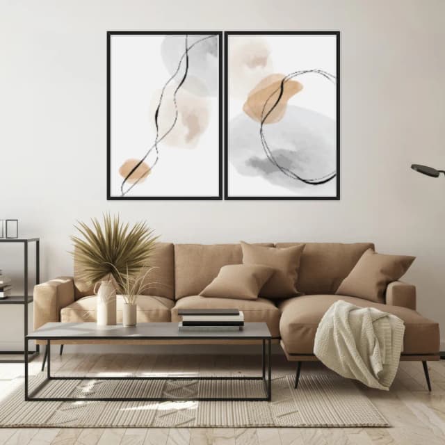 Kit Quadros Decorativos Minimalista