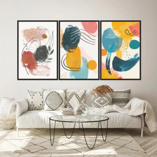 Kit Quadros Decorativos Minimalista