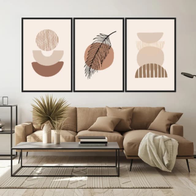 Kit Quadros Decorativos Boho