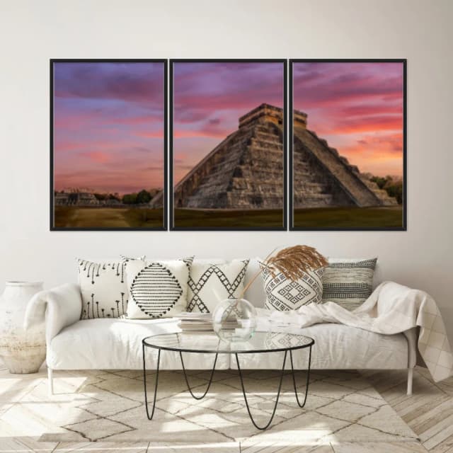Kit Quadros Decorativos Pirâmide