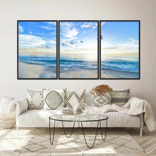 Kit Quadros Decorativos Praia