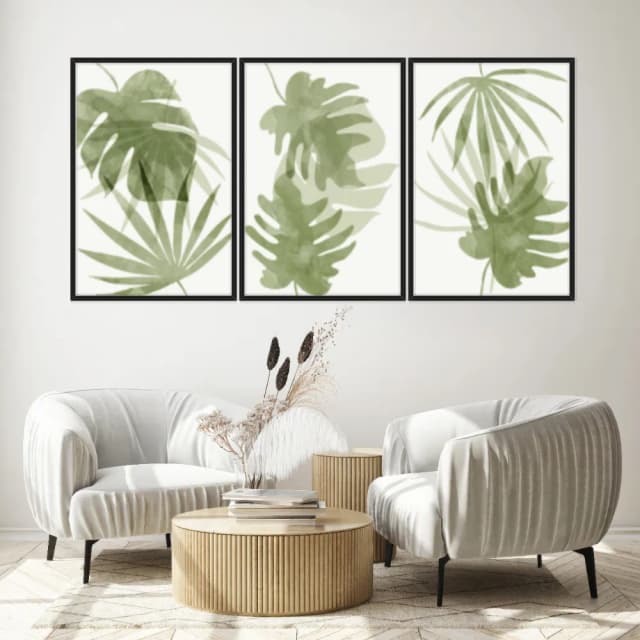 Kit Quadros Decorativos Costela De Adão