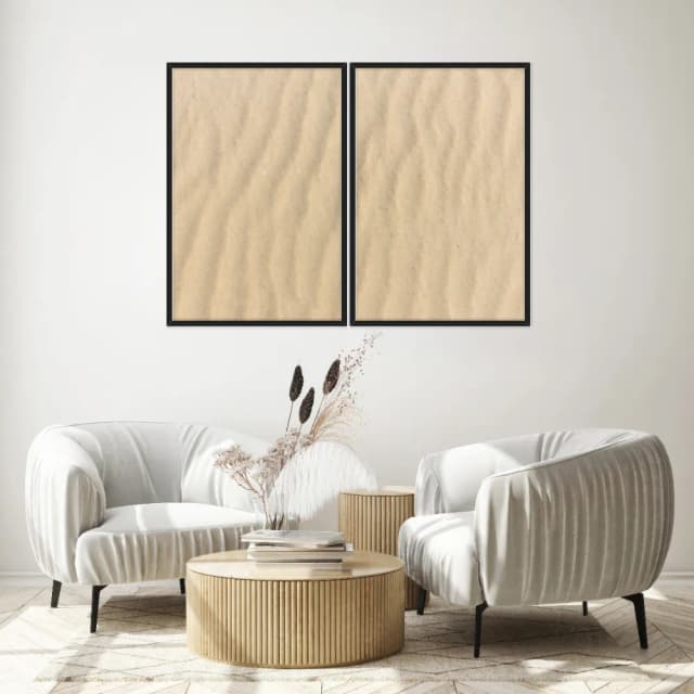 Kit Quadros Decorativos Areia