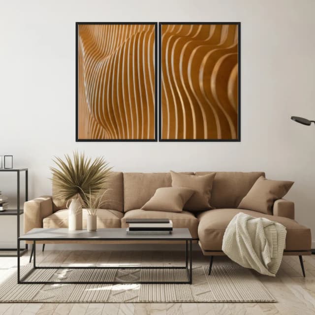 Kit Quadros Decorativos Madeira