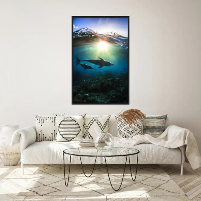 Quadro Decorativo Golfinhos
