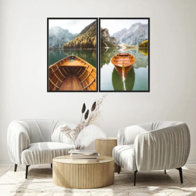 Kit Quadros Decorativos Vista De Montanha