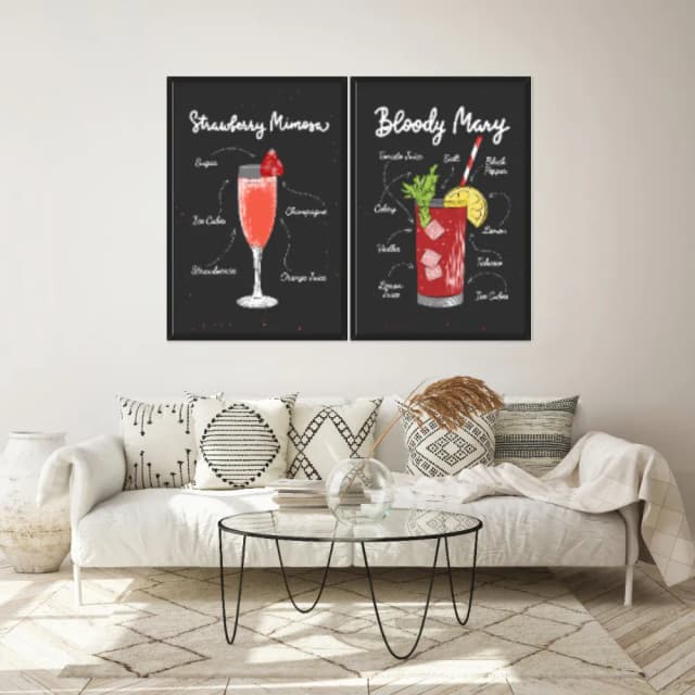 Kit Quadros Decorativos Drink