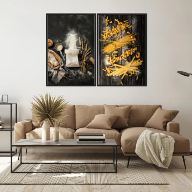 Kit Quadros Decorativos Farinha