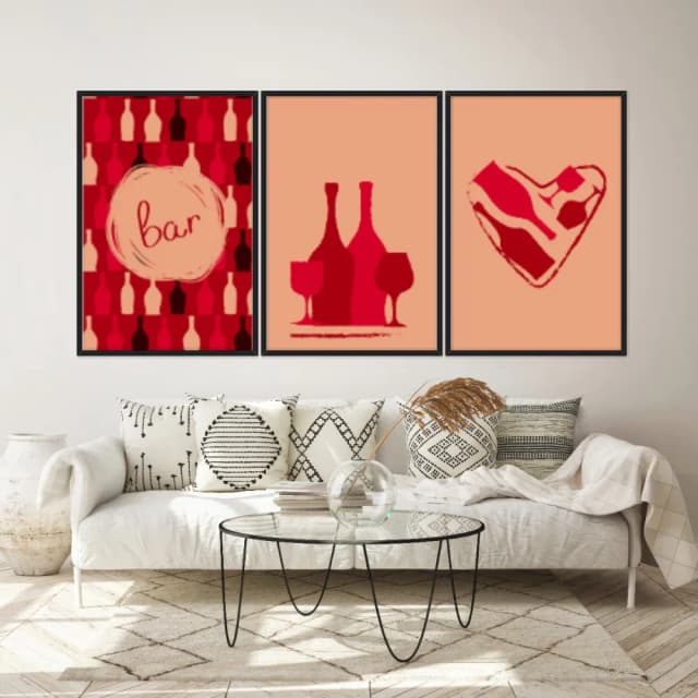 Kit Quadros Decorativos Drink