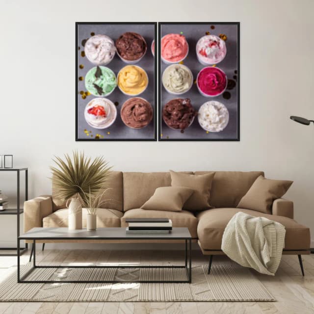 Kit Quadros Decorativos Sorvete