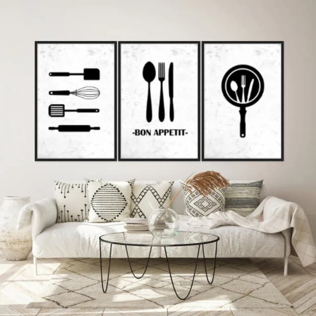 Kit Quadros Decorativos Colheres