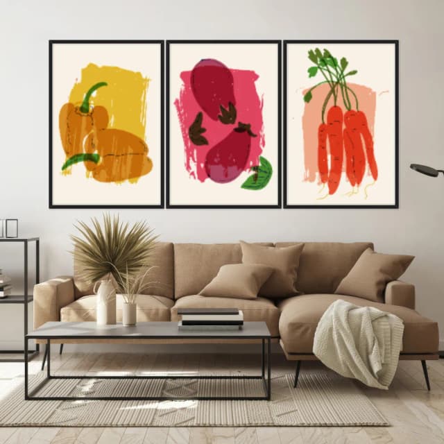 Kit Quadros Decorativos Pimenta