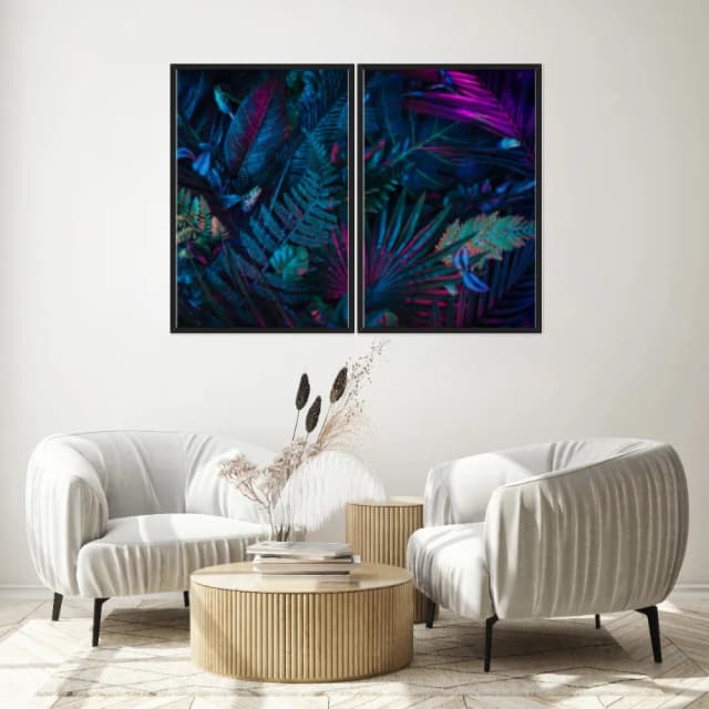 Kit Quadros Decorativos Tropical Colorida