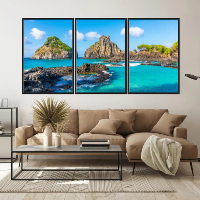 Kit Quadros Decorativos Lago E Montanha