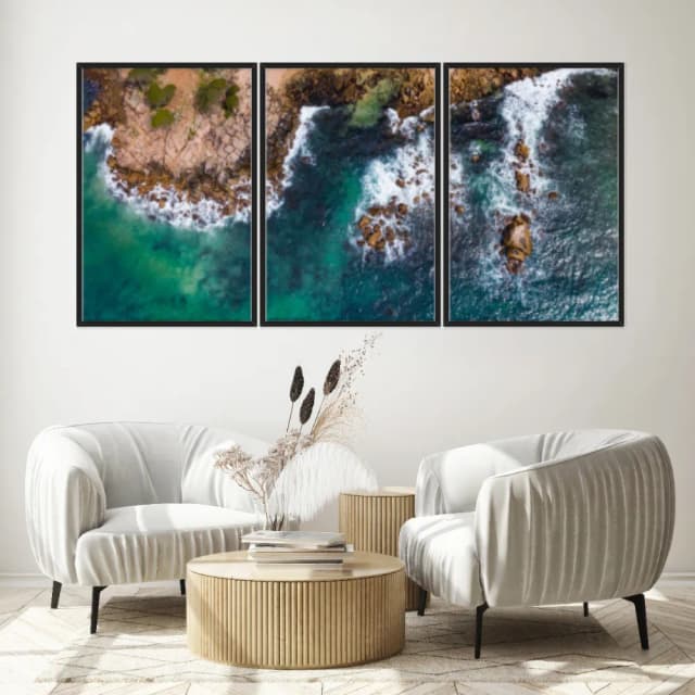 Kit Quadros Decorativos Mar