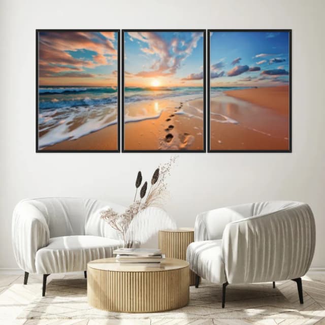 Kit Quadros Decorativos Mar