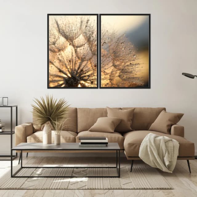 Kit Quadros Decorativos Dente De Leão