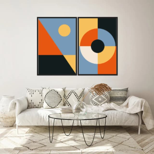 Kit Quadros Decorativos Geométrico