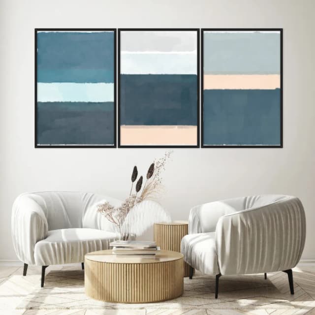 Kit Quadros Decorativos Aquarela