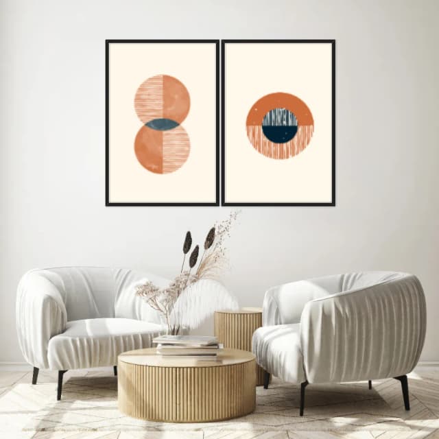 Kit Quadros Decorativos Geométrico