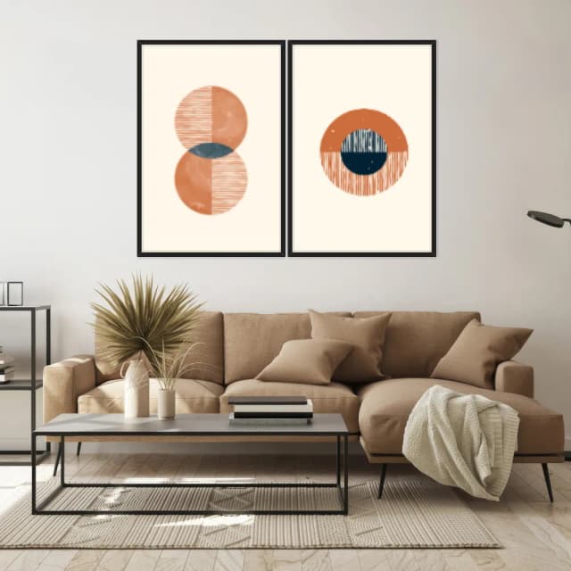 Kit Quadros Decorativos Geométrico