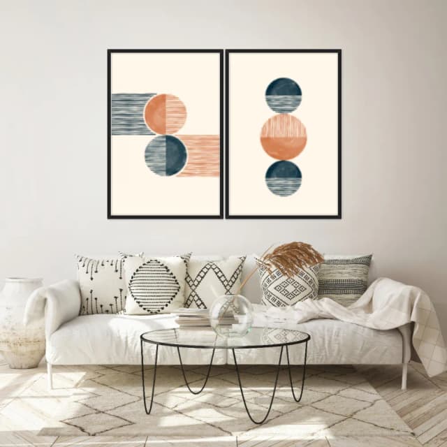 Kit Quadros Decorativos Geométrico