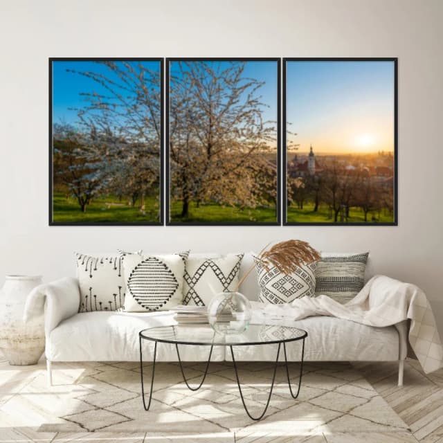 Kit Quadros Decorativos Árvore Branca