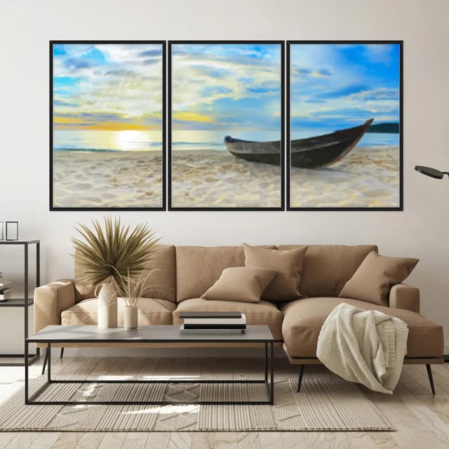 Kit Quadros Decorativos Na Areia