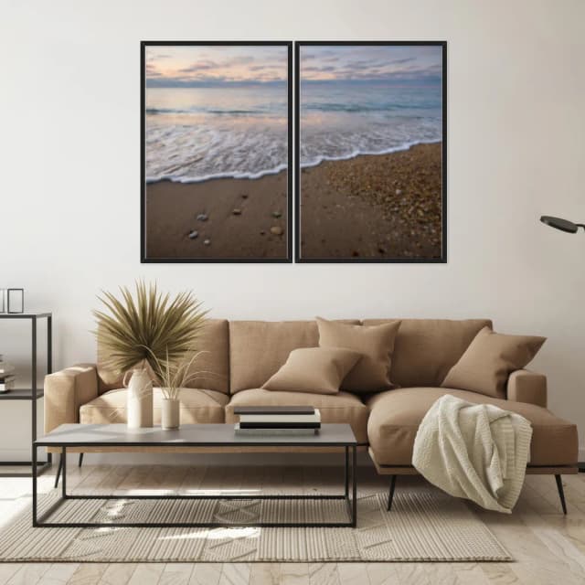 Kit Quadros Decorativos Mar Na Areia