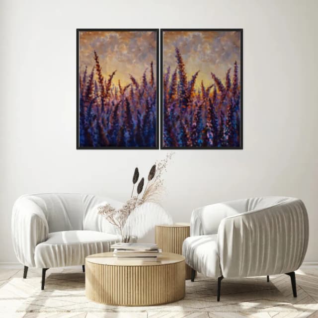 Kit Quadros Decorativos Pintura De Planta