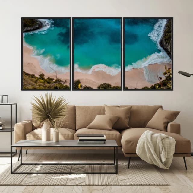 Kit Quadros Decorativos Praia