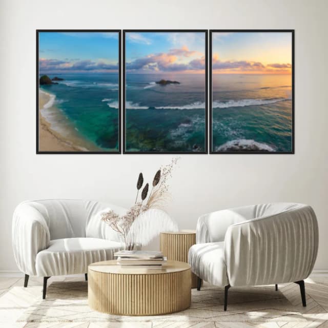 Kit Quadros Decorativos Mar