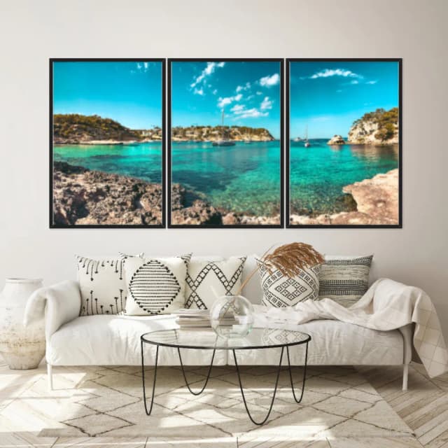 Kit Quadros Decorativos Mar