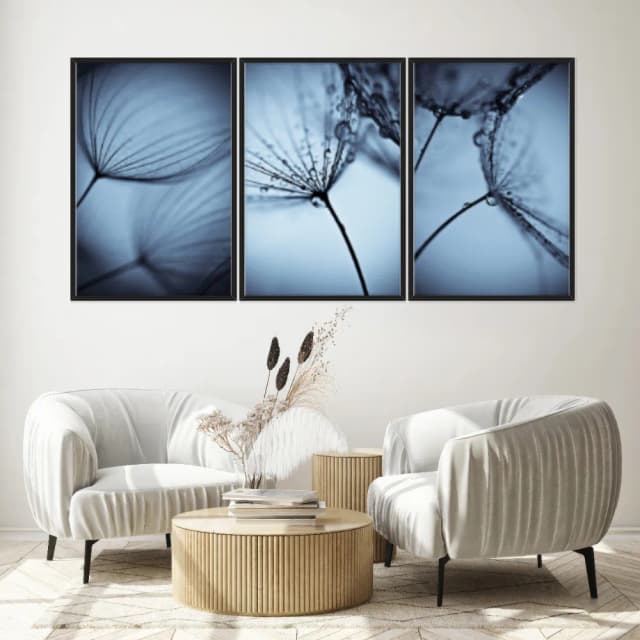 Kit Quadros Decorativos Dente De Leão