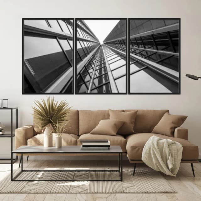 Kit Quadros Decorativos Construção Moderna