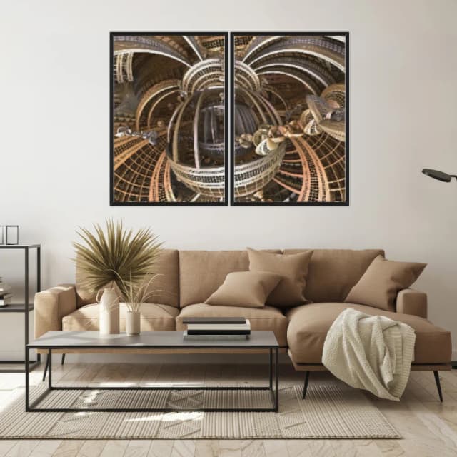 Kit Quadros Decorativos Construção Moderna