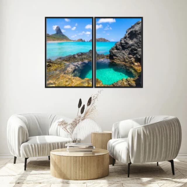 Kit Quadros Decorativos Fernando De Noronha