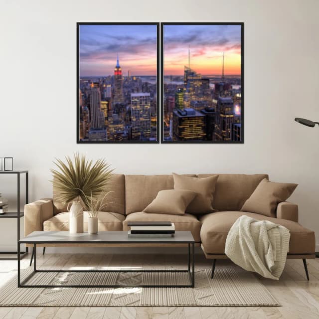 Kit Quadros Decorativos Midtown Nova York