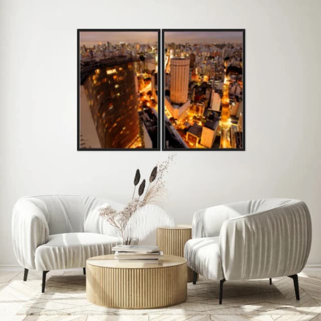 Kit Quadros Decorativos Predios De Sao Paulo