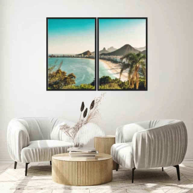 Kit Quadros Decorativos Copacabana Rio De Janeiro