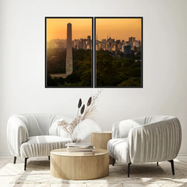 Kit Quadros Decorativos Ibirapuera Sao Paulo 5