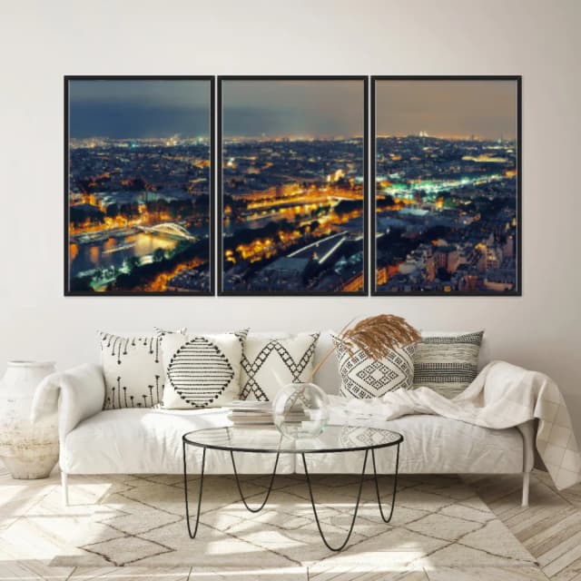 Kit Quadros Decorativos Cidade De Paris