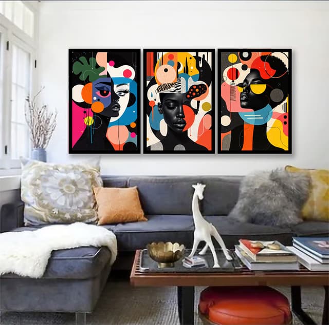 Trio de Abstratos - One