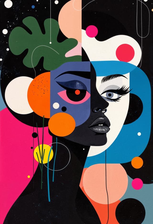 Trio de Abstratos - One